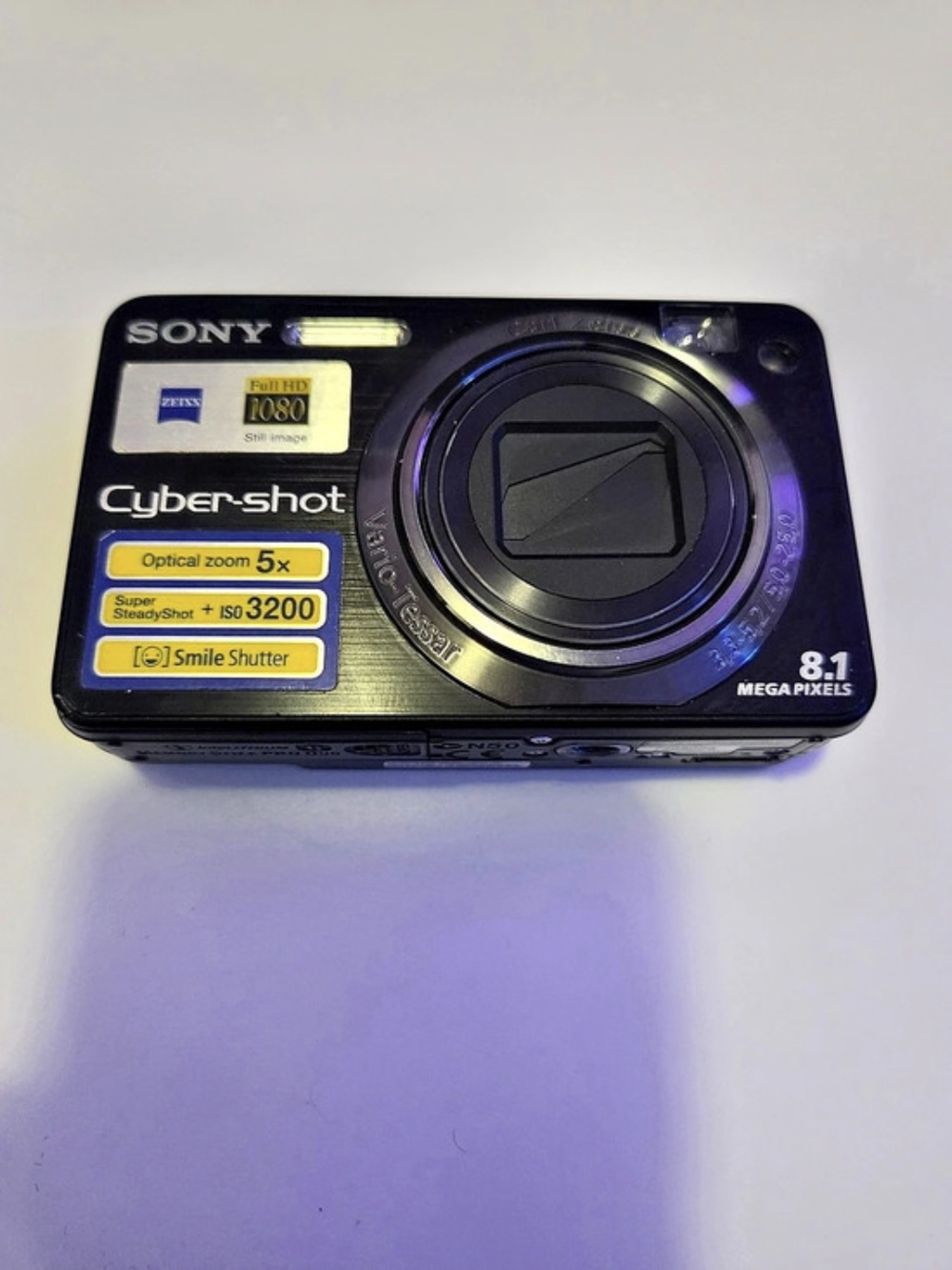 Sony Cyber-shot DSC-W150 8.1MP Digital Camera Black NO Charger